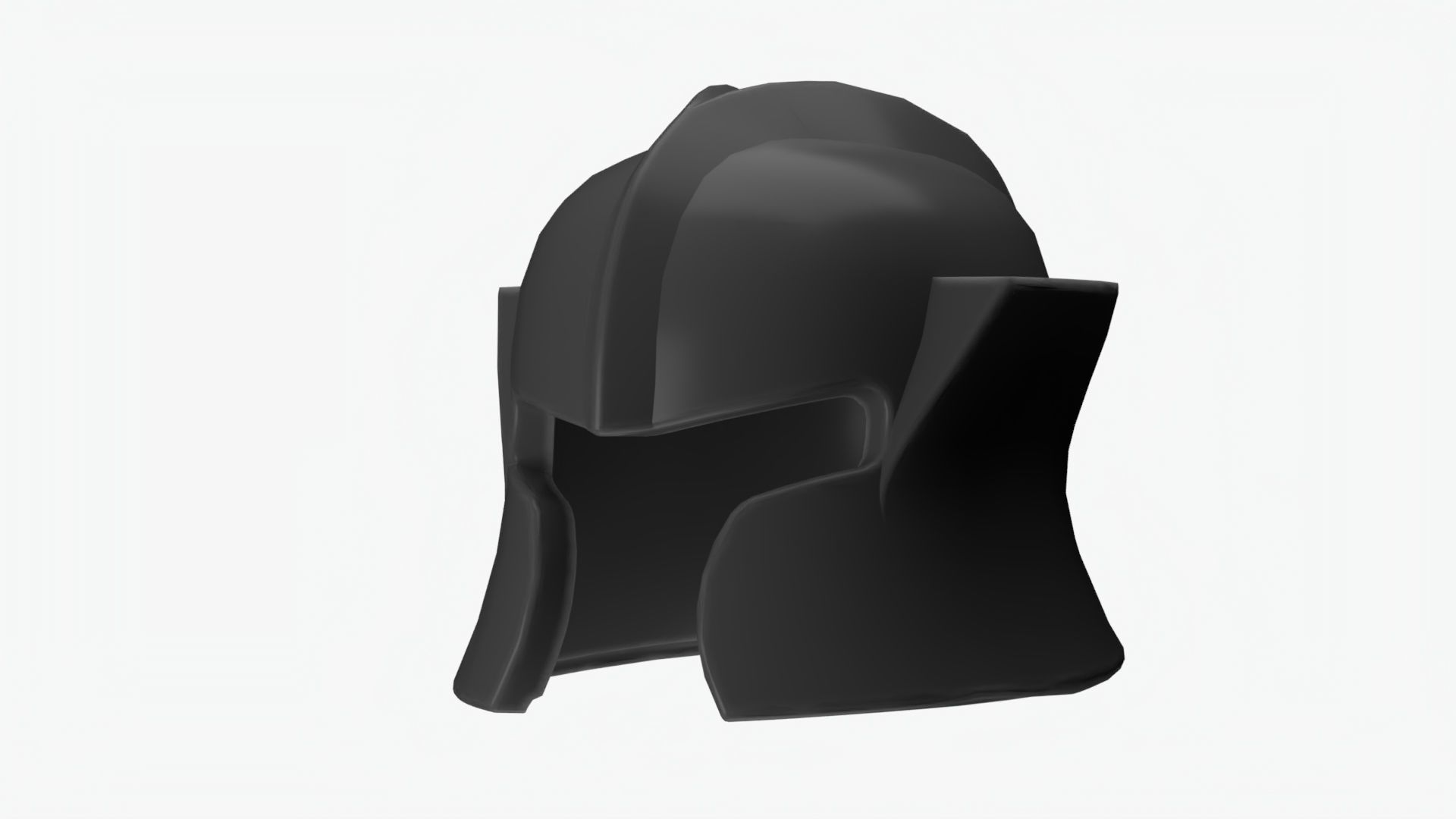 Lego helmet 3D model_2