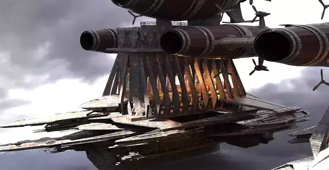 Red Royal Dragon Cathedral Ship