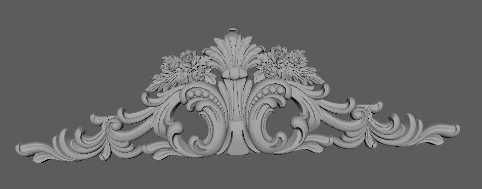 dekor decorative ornate molding 3D model_2