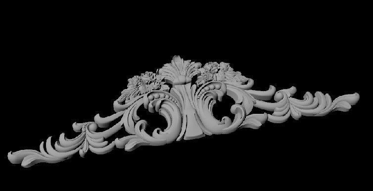 dekor decorative ornate molding 3D model_1