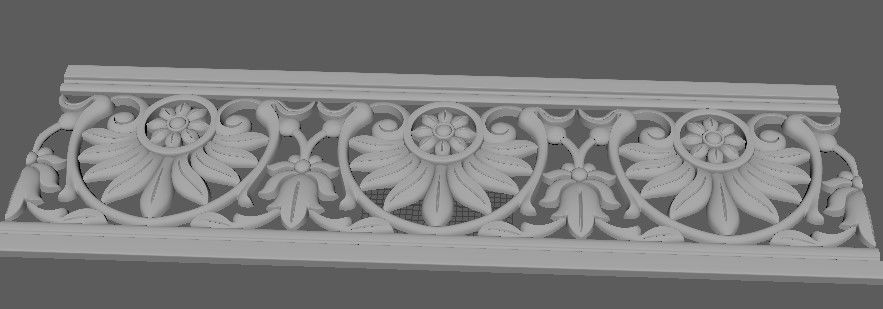 dekor ornate corbel 3D model_2