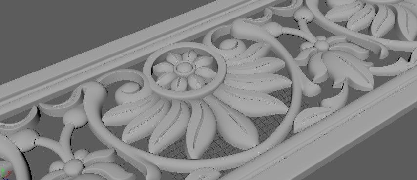 dekor ornate corbel 3D model_3
