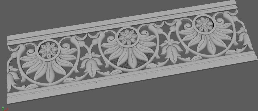 dekor ornate corbel 3D model_1