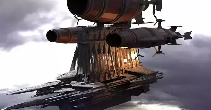 Royal Drake Cathedral Ship 3D model