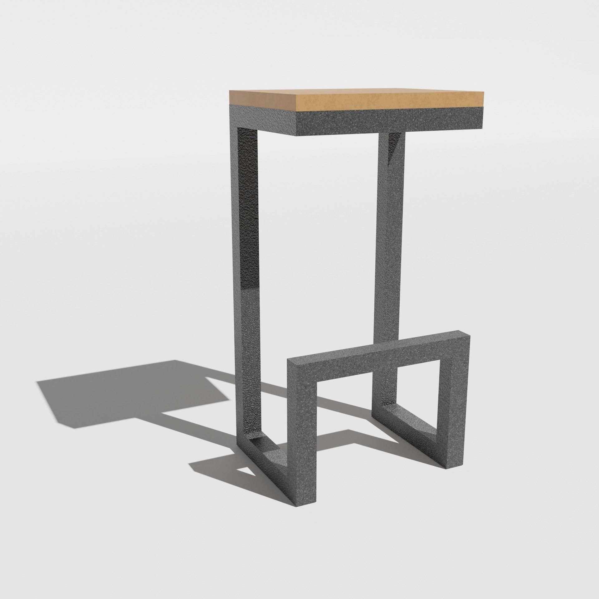 Bar Stool Chair 3D model_1