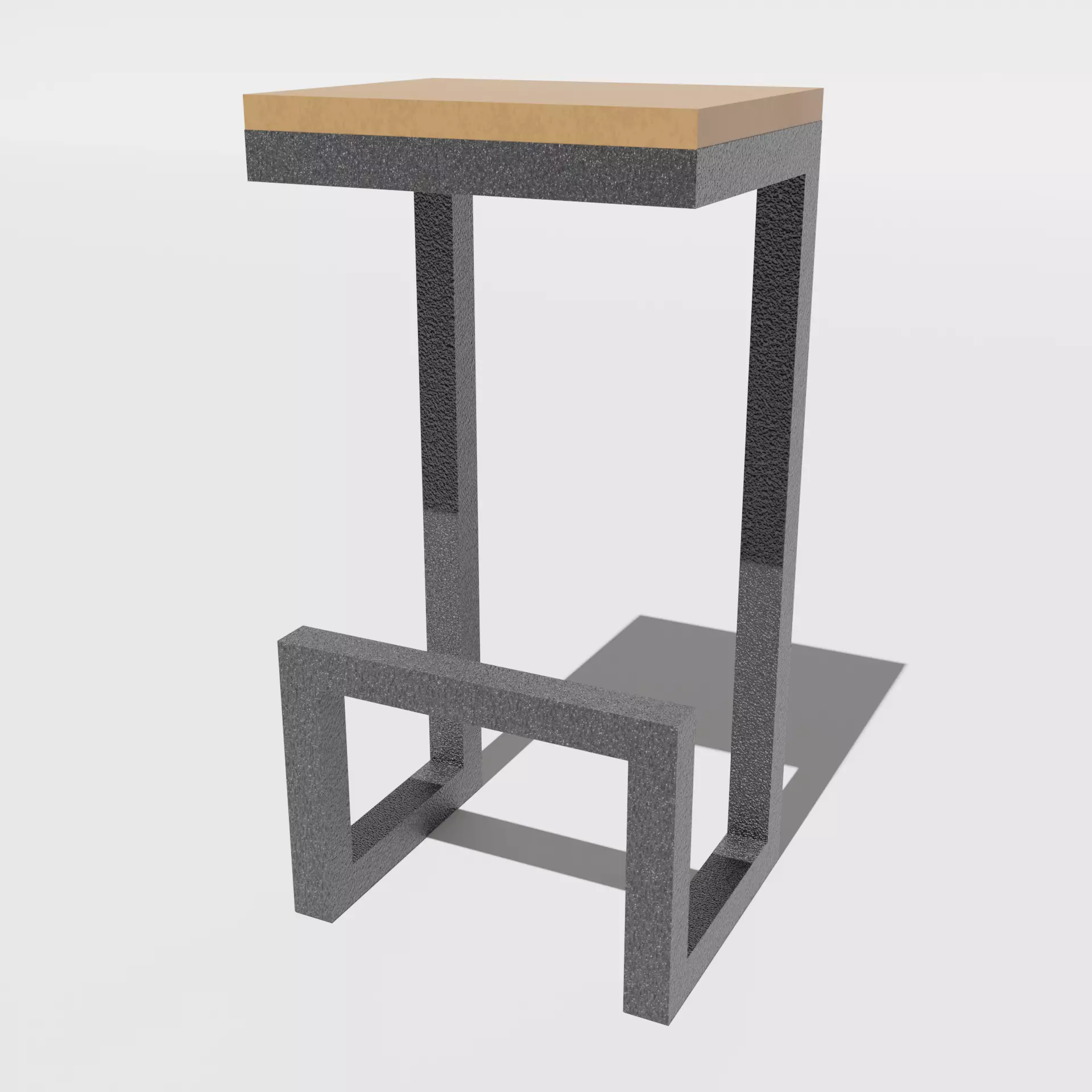 Bar Stool Chair 3D model_0