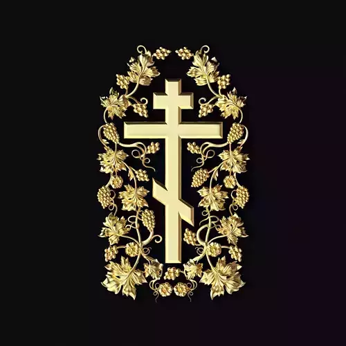 dekor gold cross