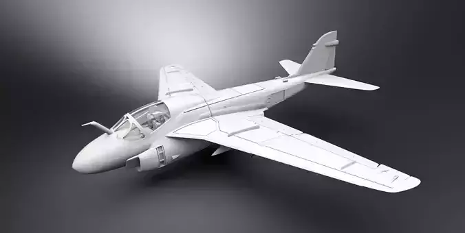 Grumman A6 Intruder scale model   3D print model