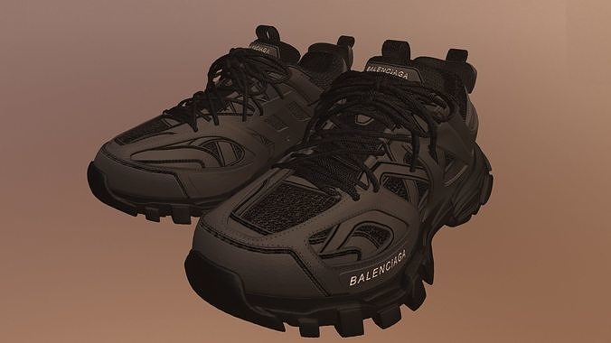 BALENCIAGA TRACK SHOES PBR Low-poly 3D model