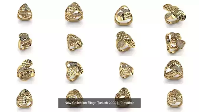 New Collection Rings Turkish STL and 3DM 2022 