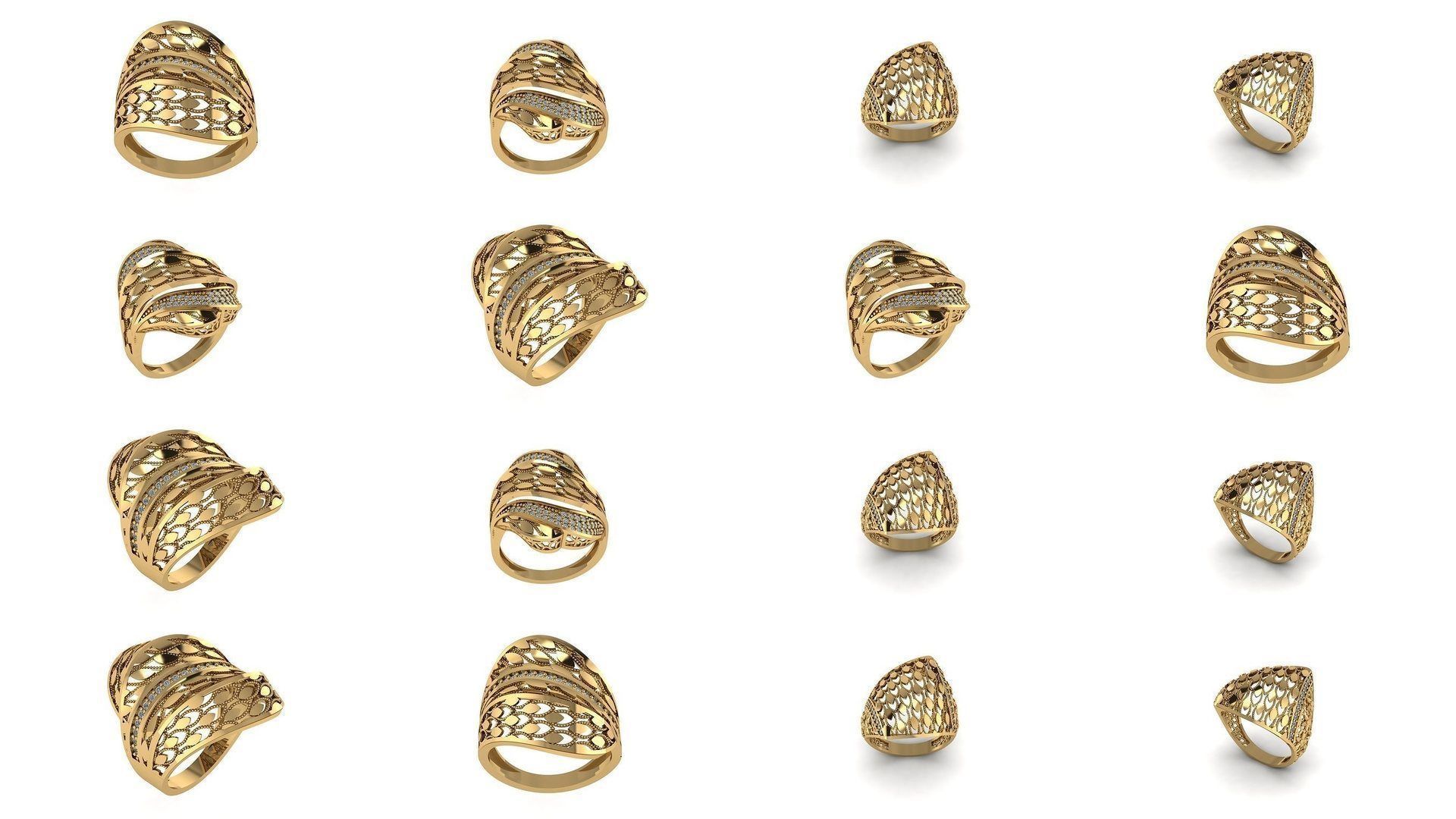New Collection Rings Turkish STL and 3DM 2022 _1