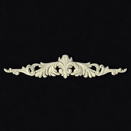 dekor ornate scroll 3D model | CGTrader