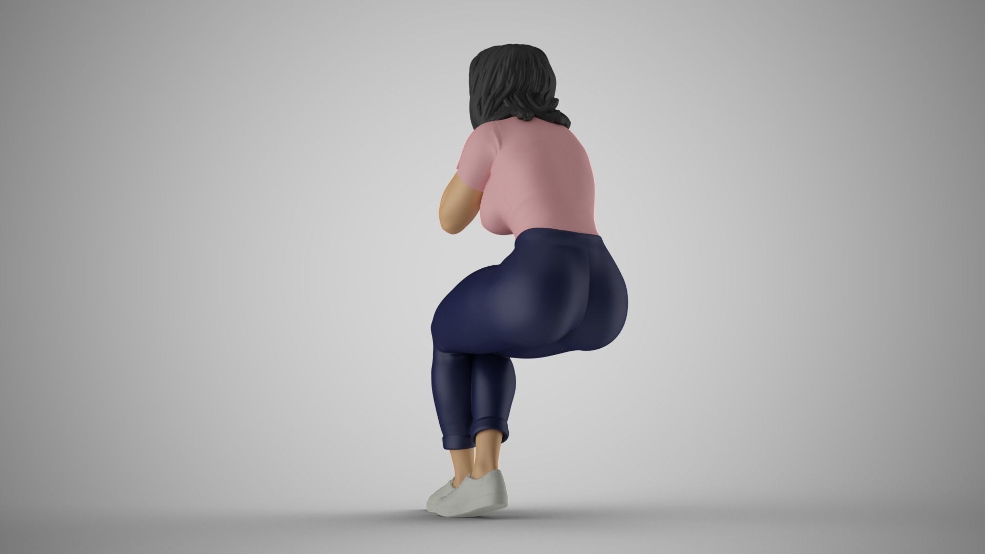 Woman Hates Herself 3D print model_8