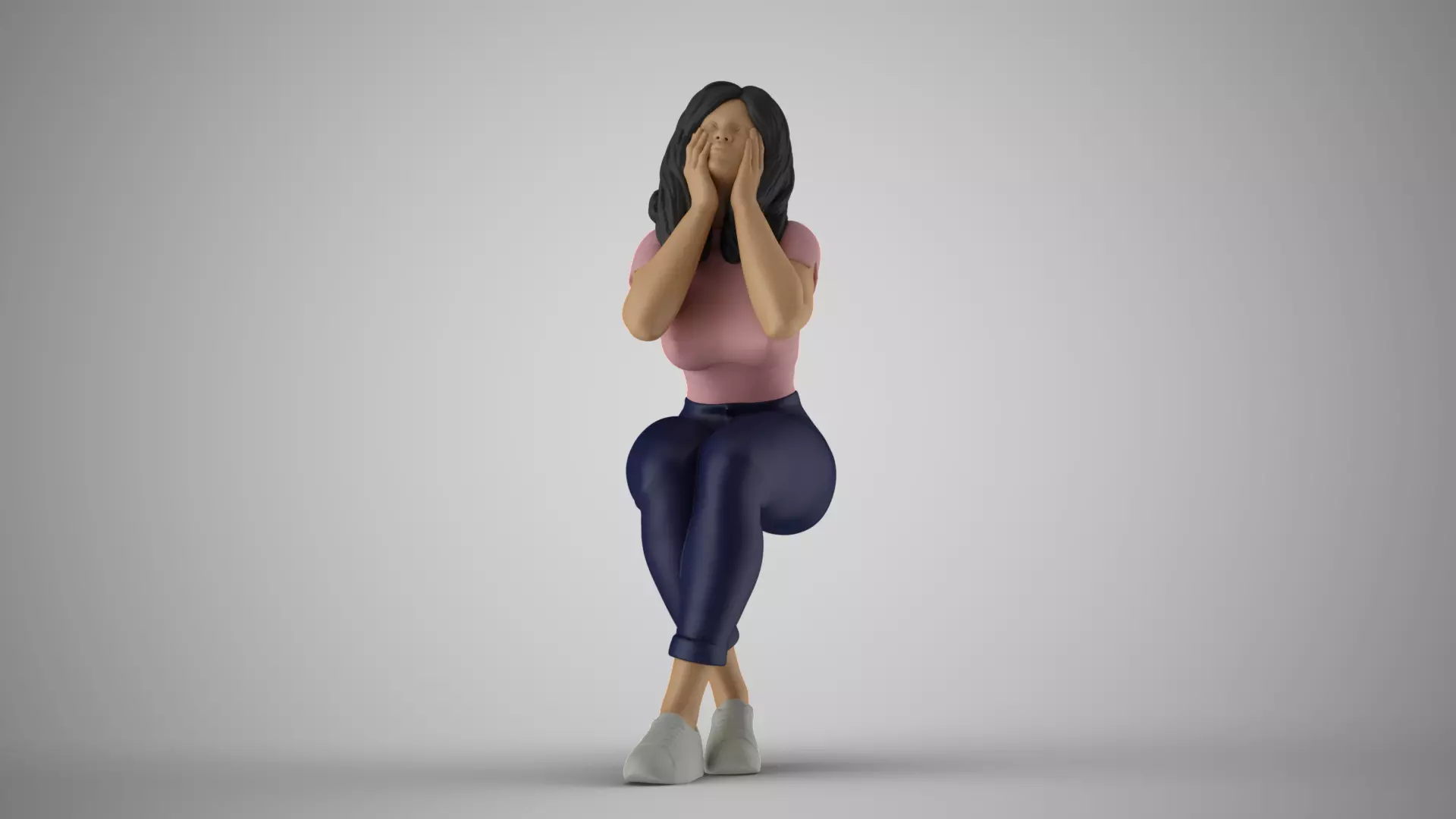 Woman Hates Herself 3D print model_0