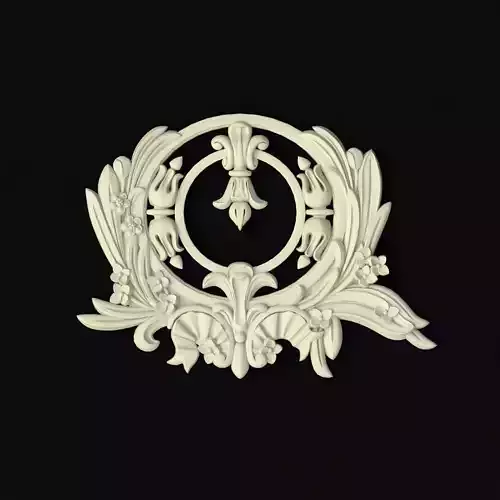 dekor rococo ornate medallion