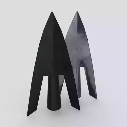 Arrowhead 4 two metal arrowheads