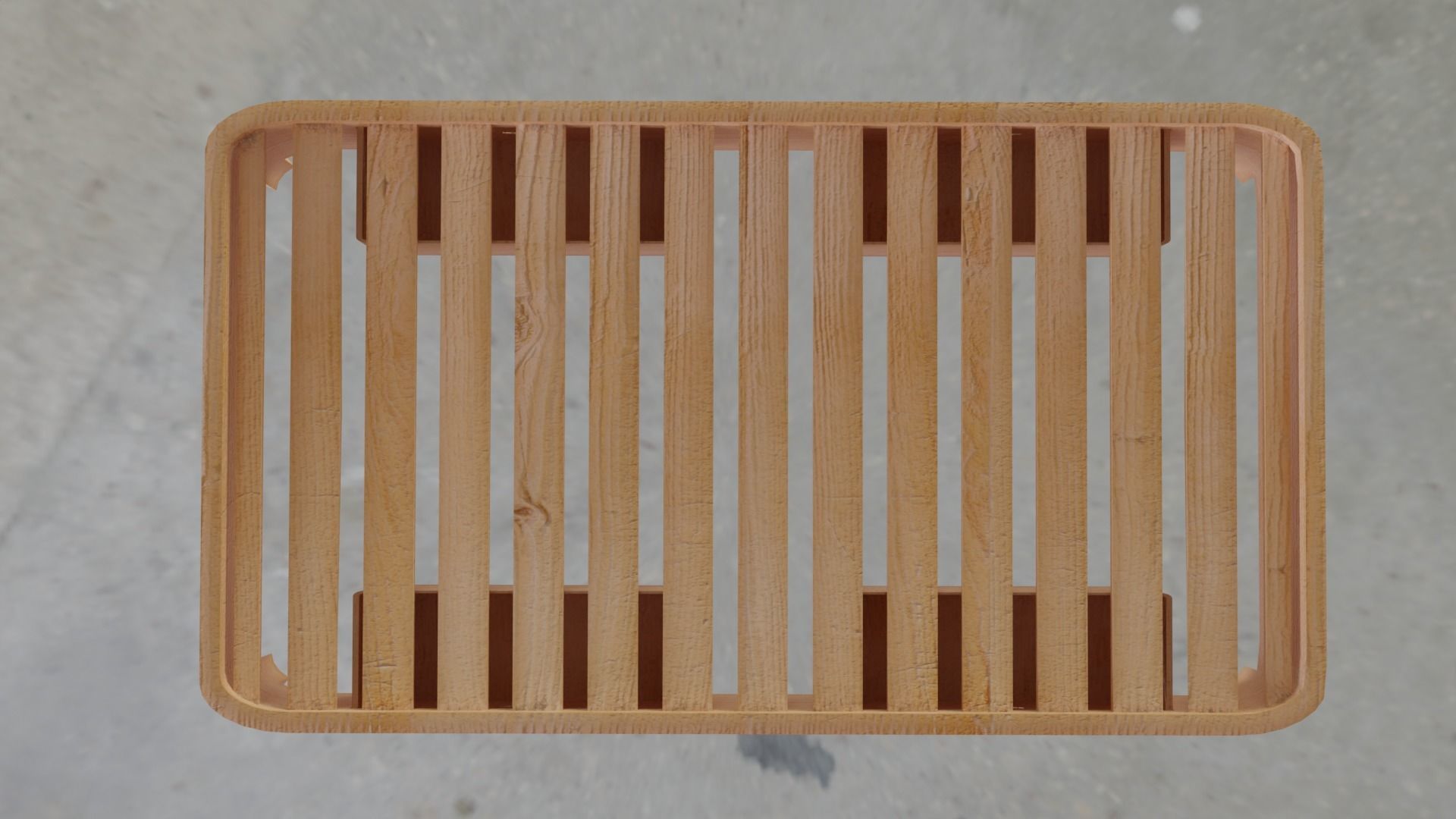 Not so old bed base 3D model_3