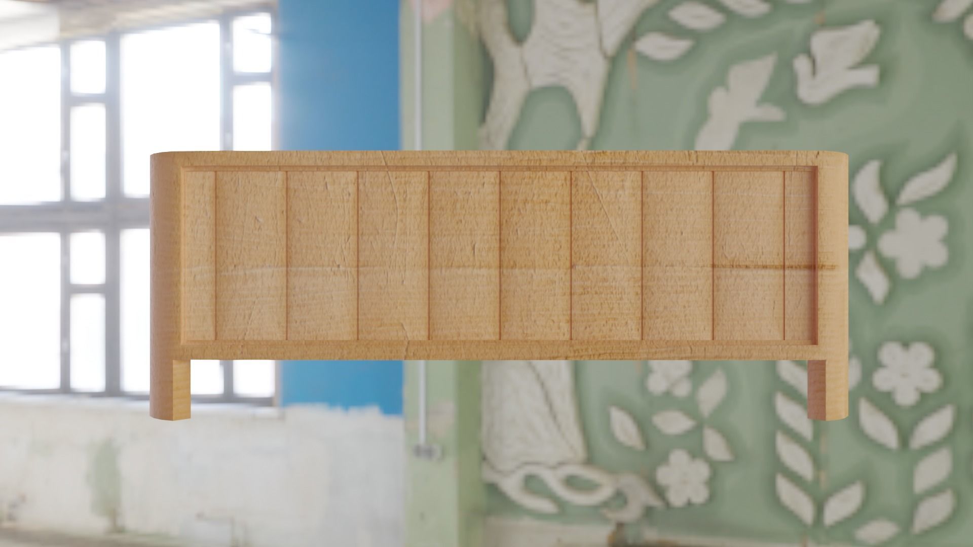 Not so old bed base 3D model_4