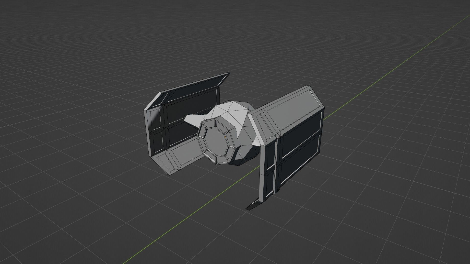TIE FIGHTERS LOW POLY Low-poly 3D model_7