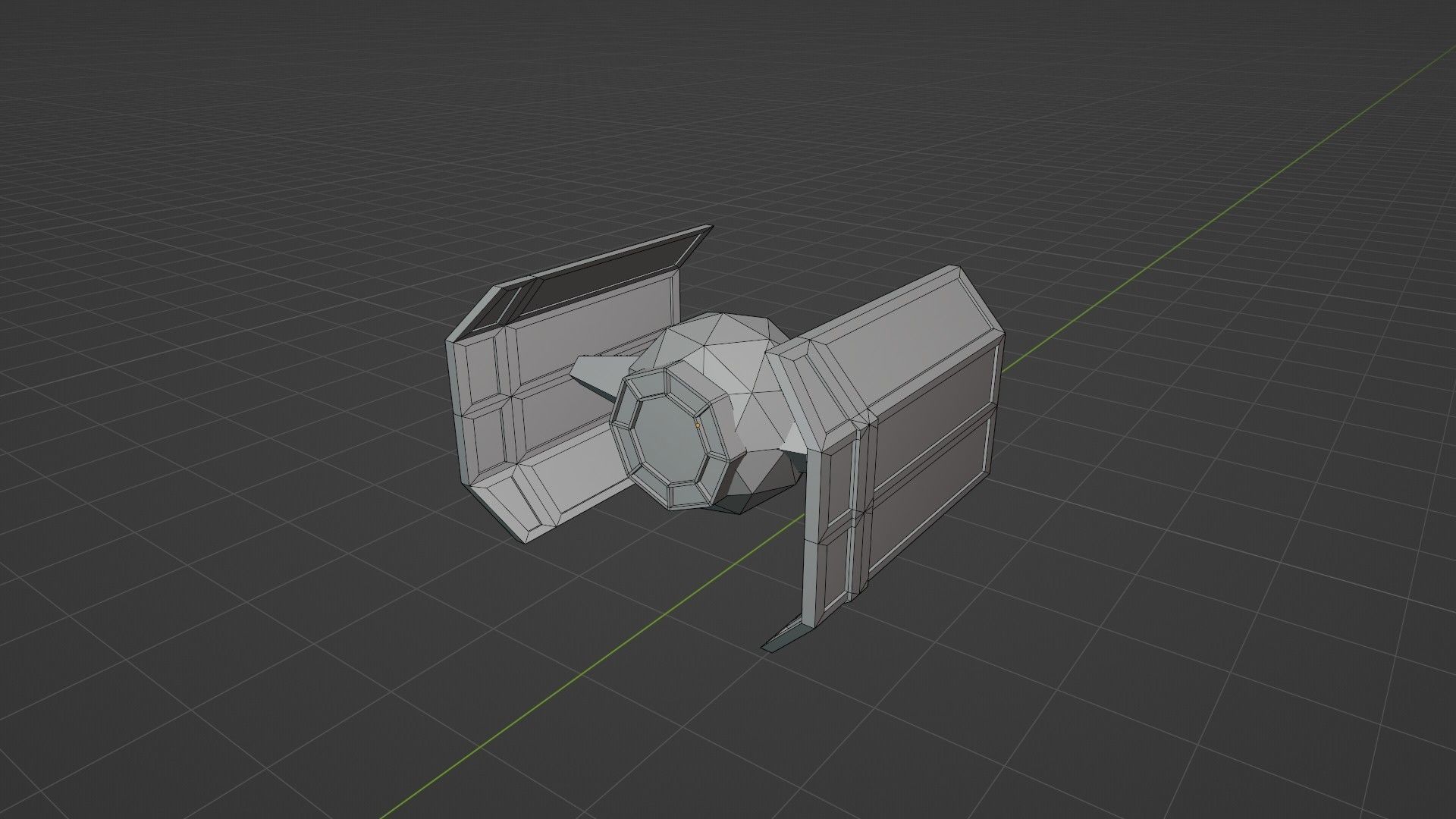 TIE FIGHTERS LOW POLY Low-poly 3D model_6
