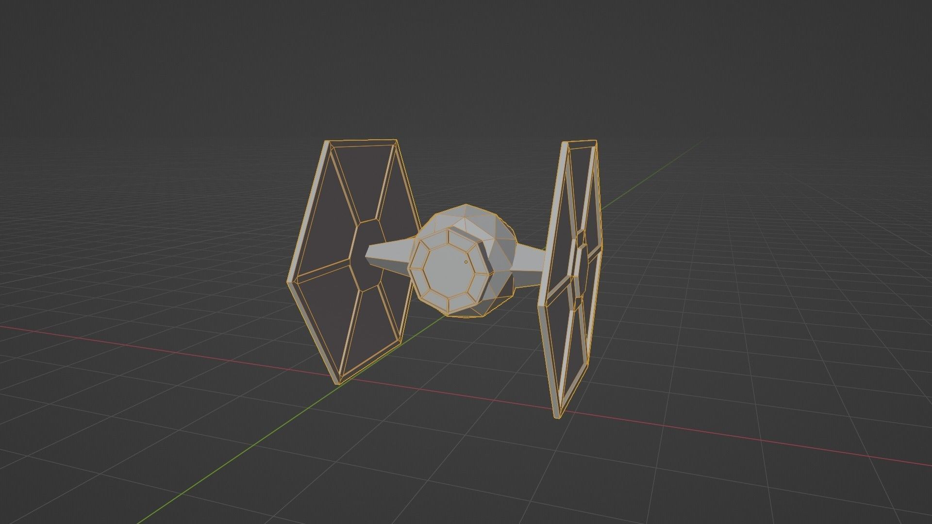 TIE FIGHTERS LOW POLY Low-poly 3D model_2