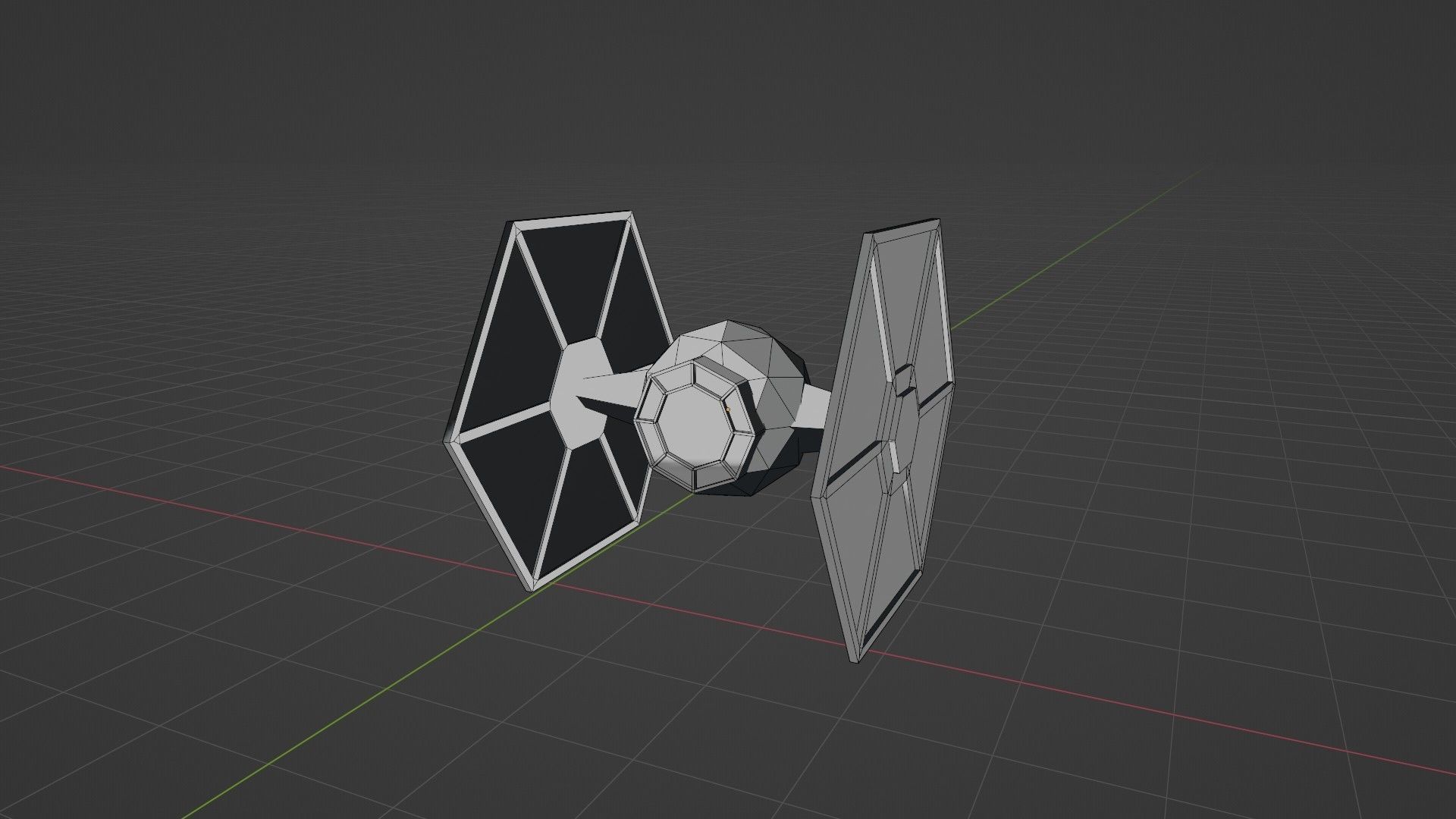 TIE FIGHTERS LOW POLY Low-poly 3D model_3
