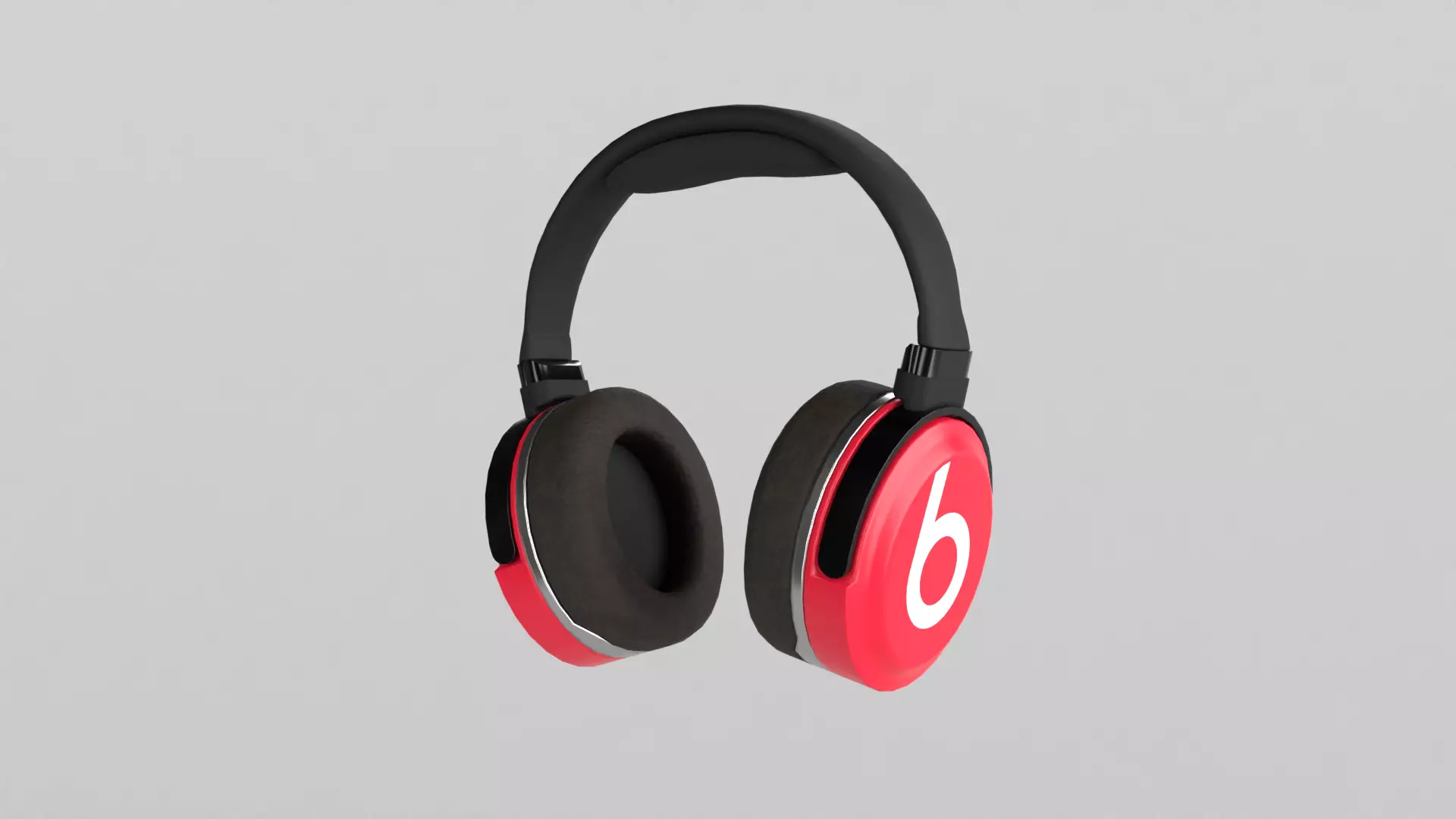 Beats Headphone Low-poly 3D model