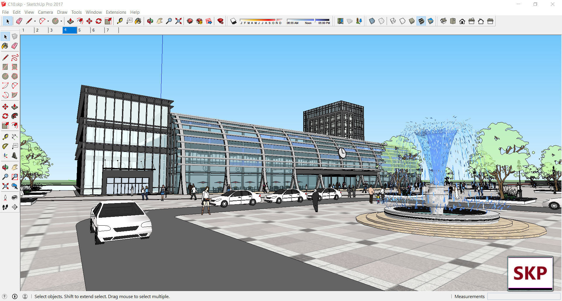 Sketchup Terminal C10 3D model_2