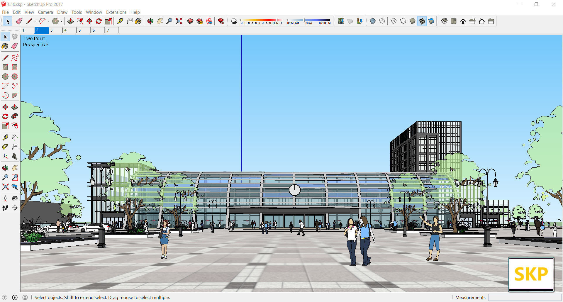 Sketchup Terminal C10 3D model_1