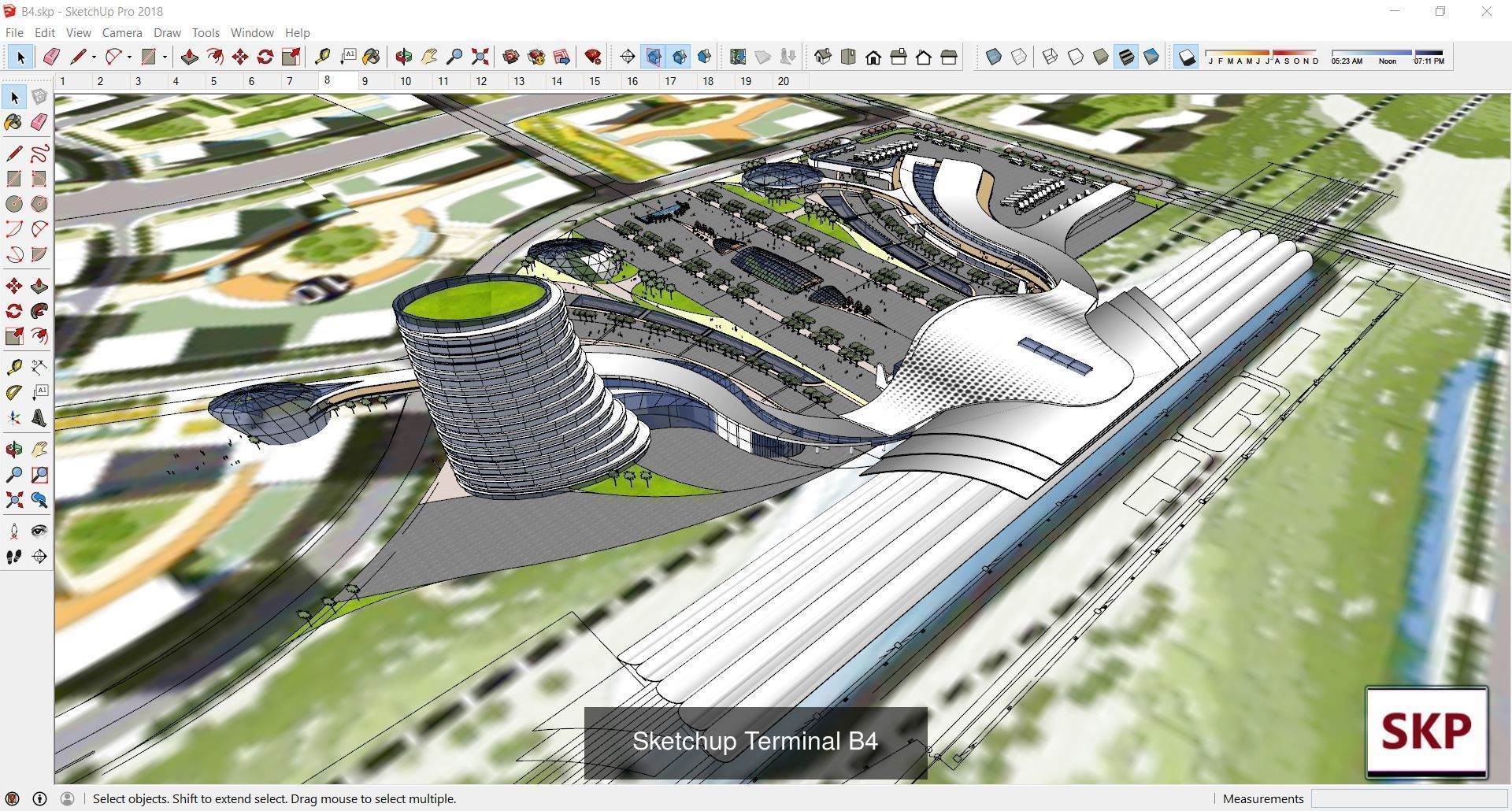 Collection 15 Sketchup Terminal models _17