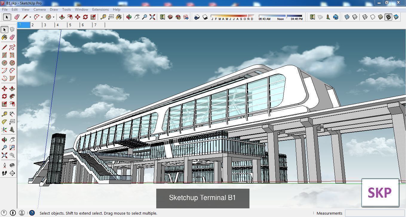 Collection 15 Sketchup Terminal models _14