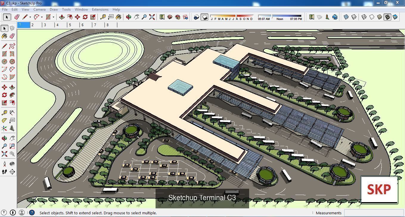 Collection 15 Sketchup Terminal models _19