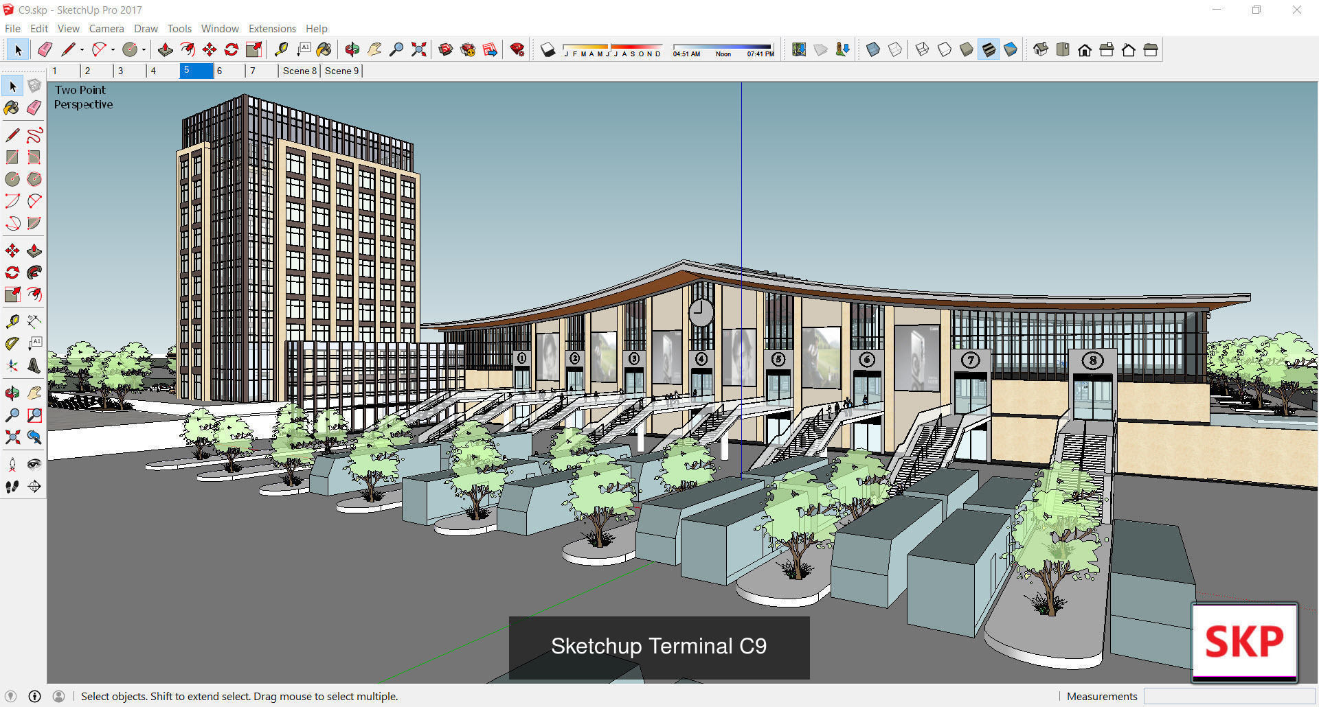 Collection 15 Sketchup Terminal models _25
