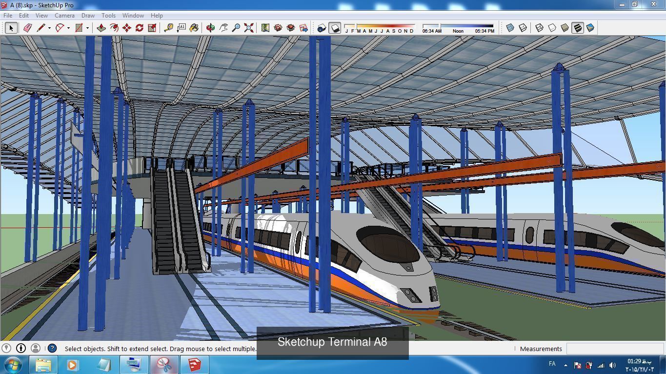 Collection 15 Sketchup Terminal models _11