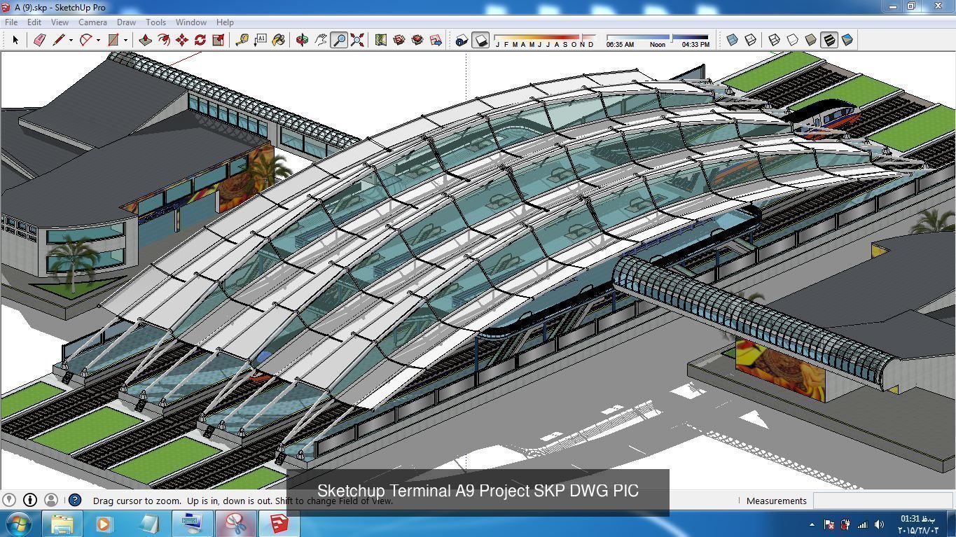 Collection 15 Sketchup Terminal models _12