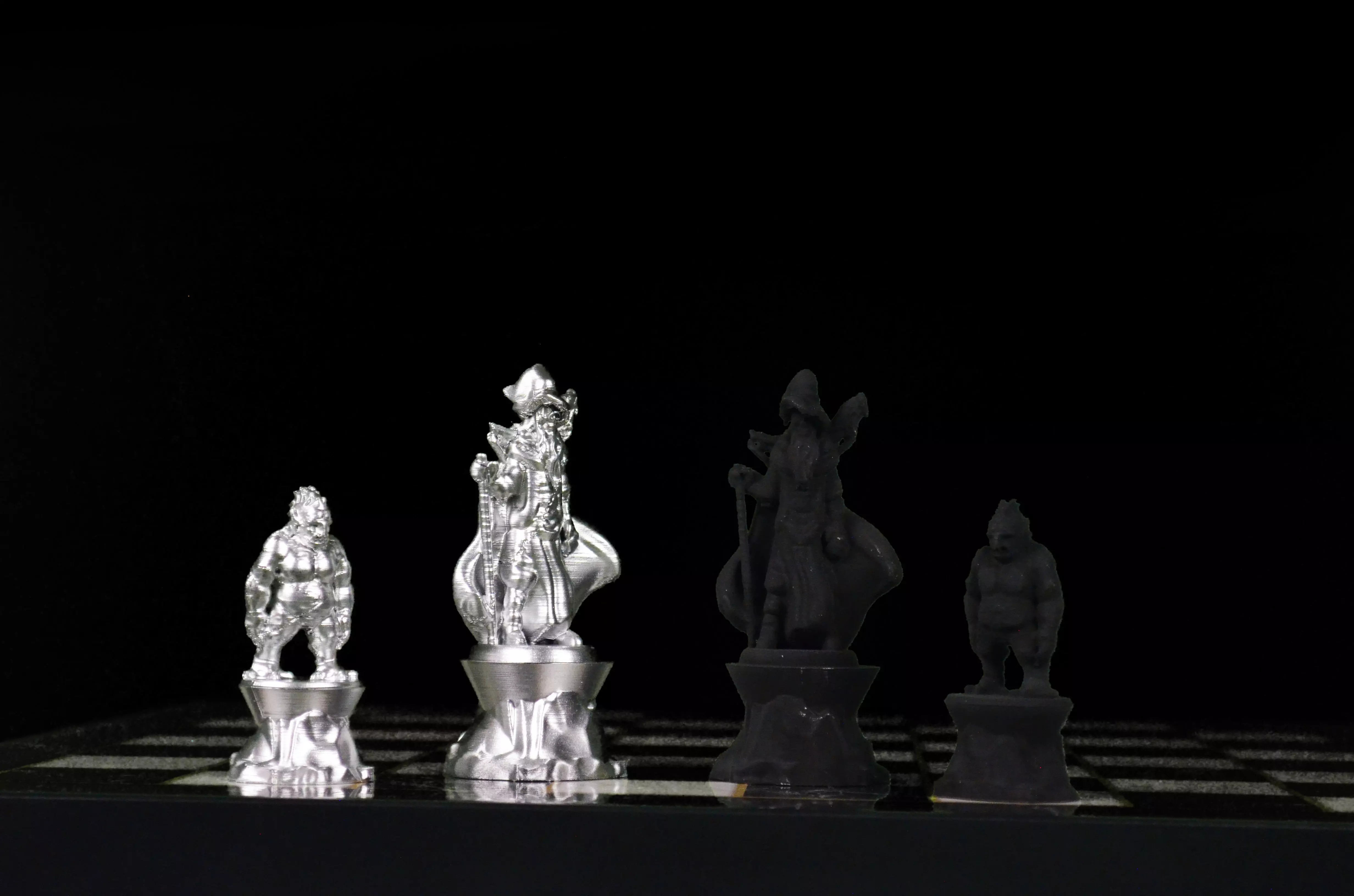 Troll Chess Pieces STL Monster Design  3D print model_0