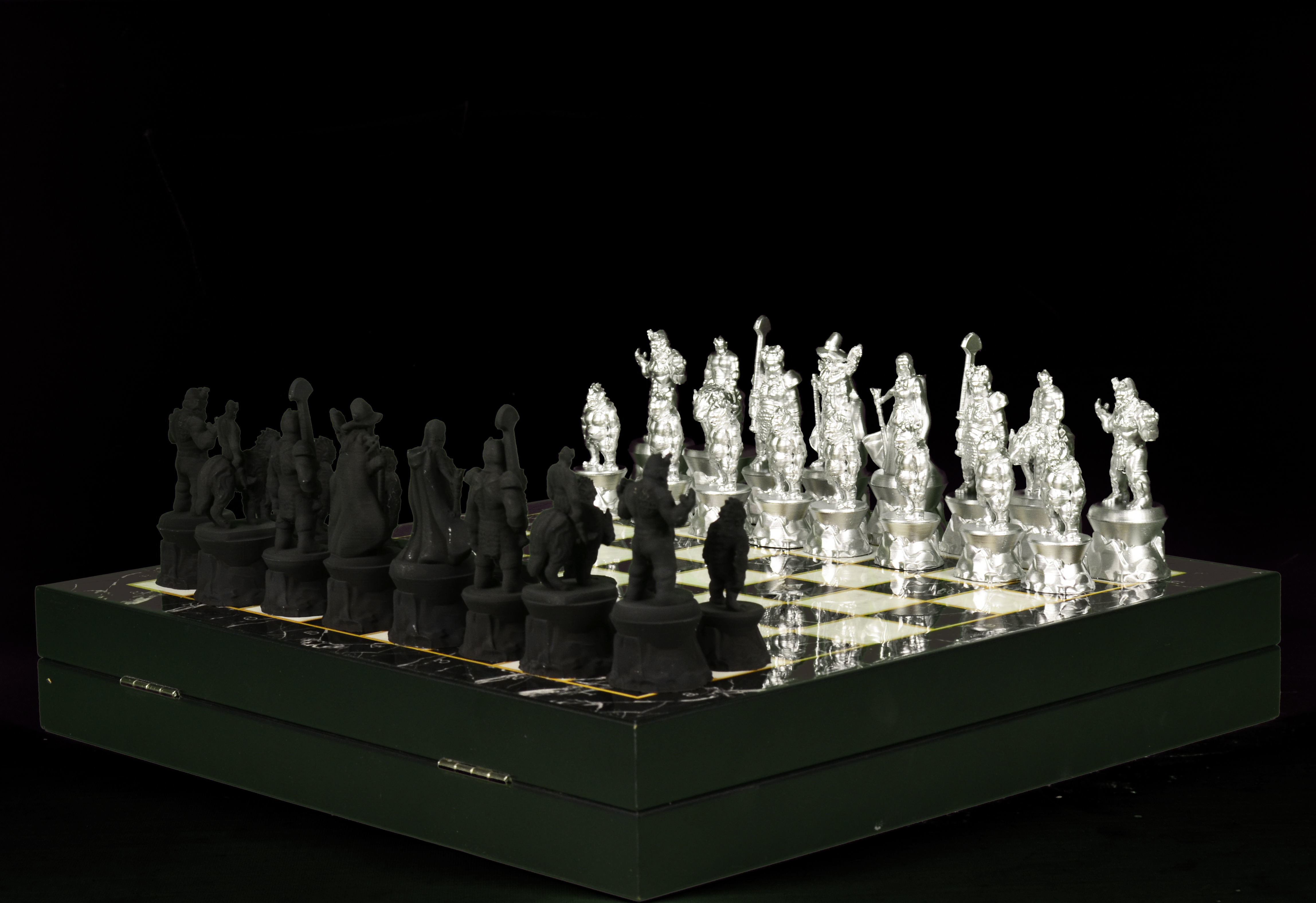 Troll Chess Pieces STL Monster Design  3D print model_6