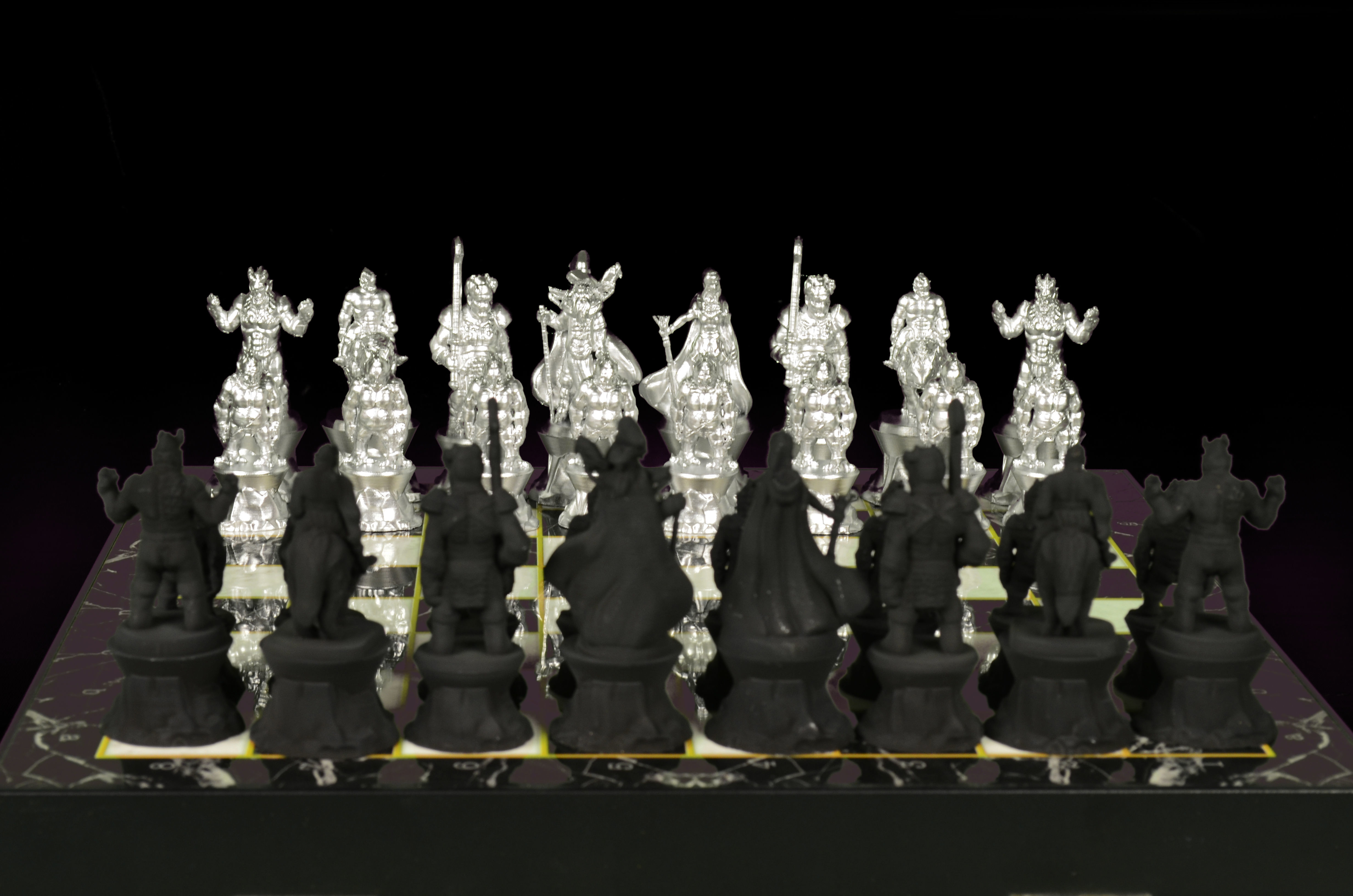 Troll Chess Pieces STL Monster Design  3D print model_10