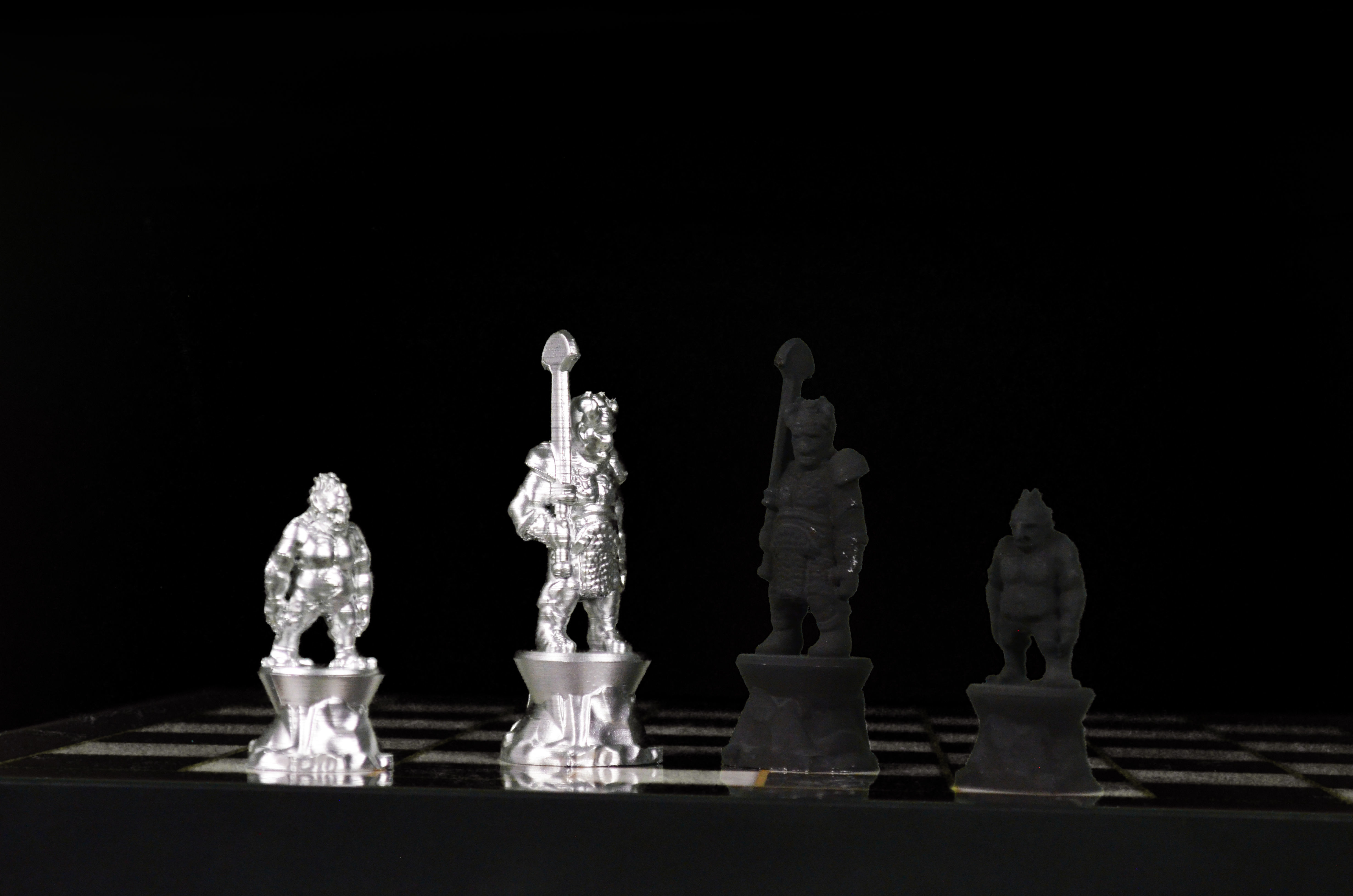 Troll Chess Pieces STL Monster Design  3D print model_5