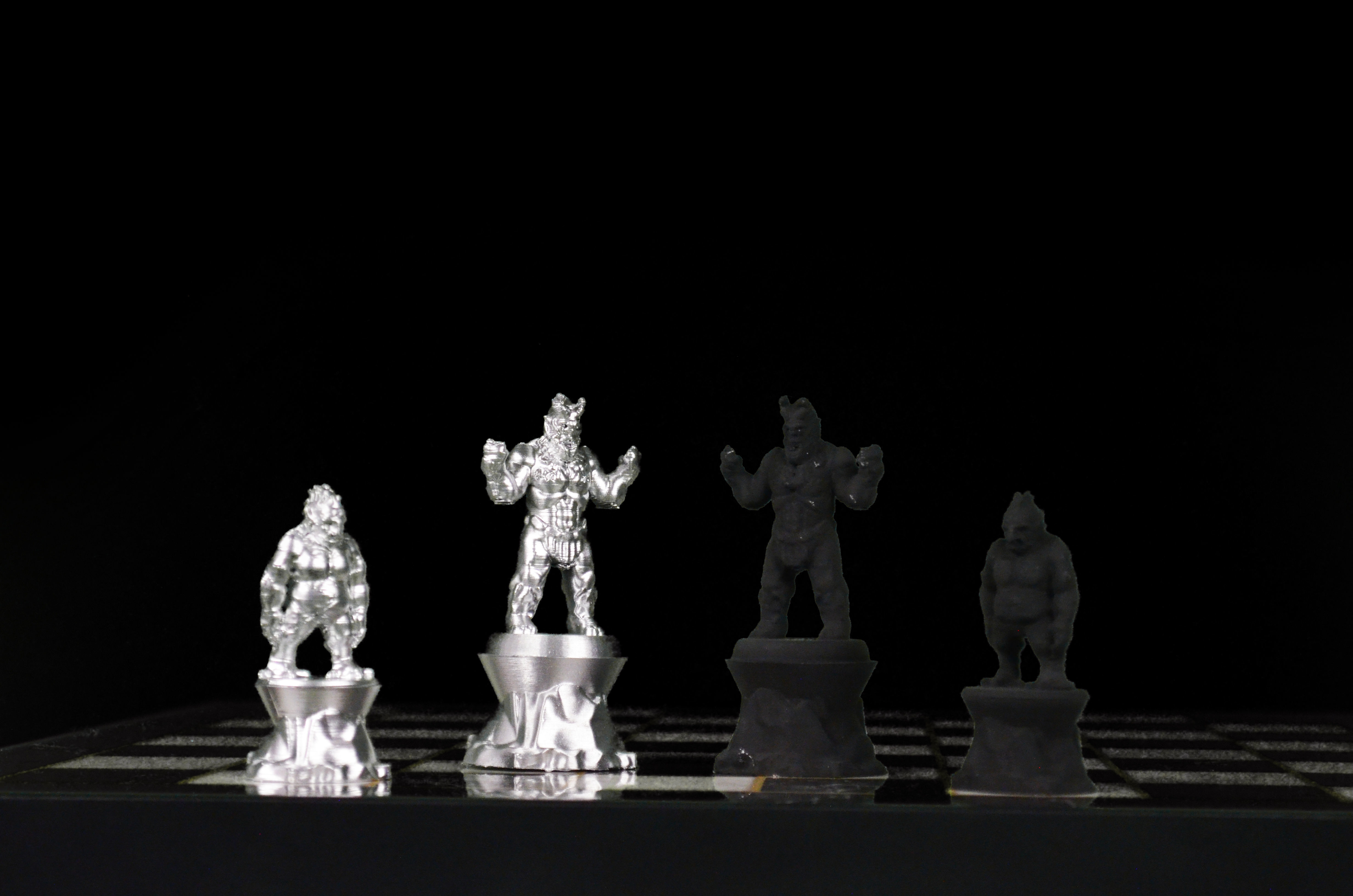 Troll Chess Pieces STL Monster Design  3D print model_3