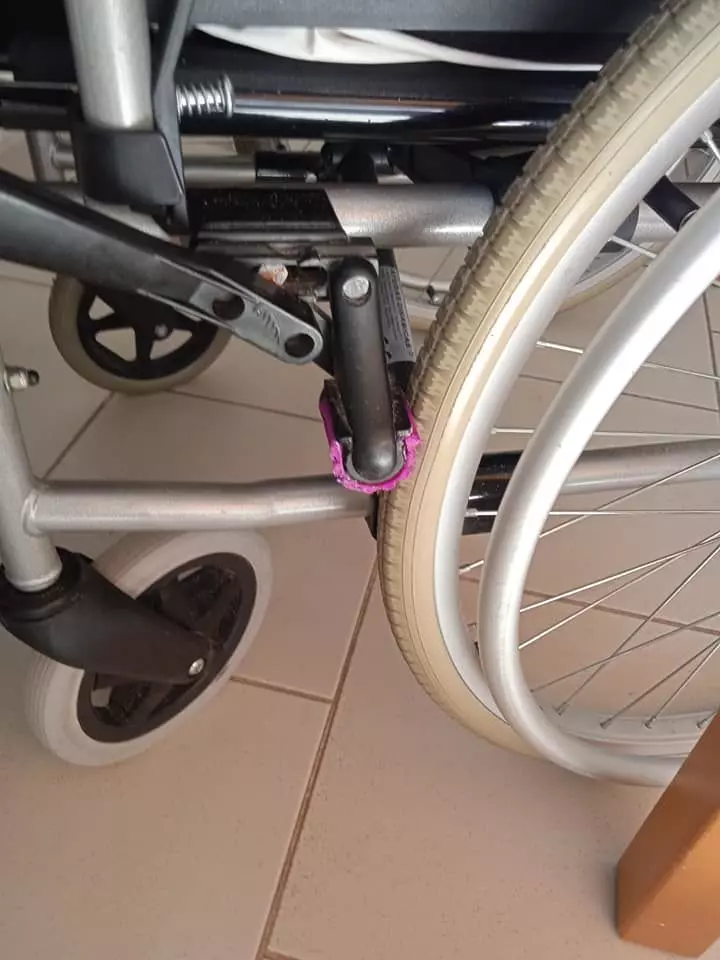 Wheelchair soft brake 3D print model_0