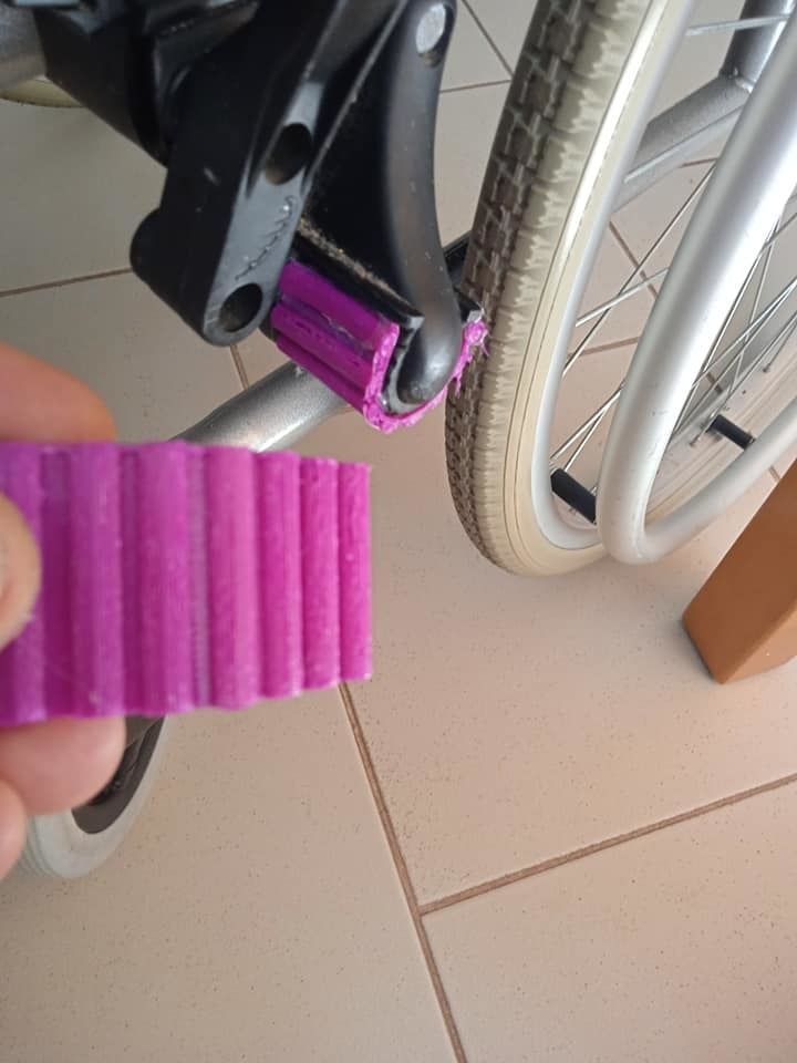 Wheelchair soft brake 3D print model_1