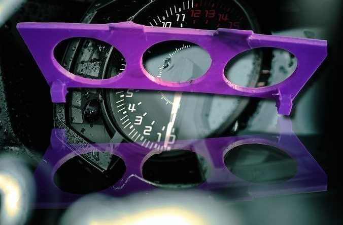Honda civic gauge cage Free 3D print model