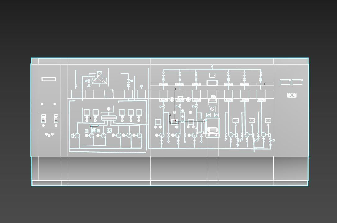 Old Control Panel 3D model_13