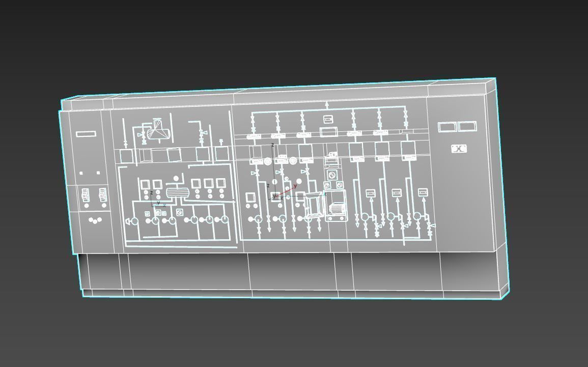 Old Control Panel 3D model_10