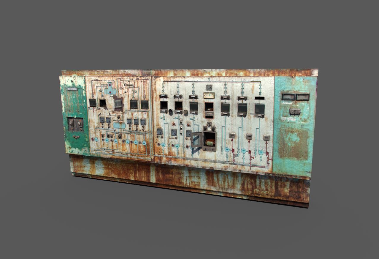 Old Control Panel 3D model_3