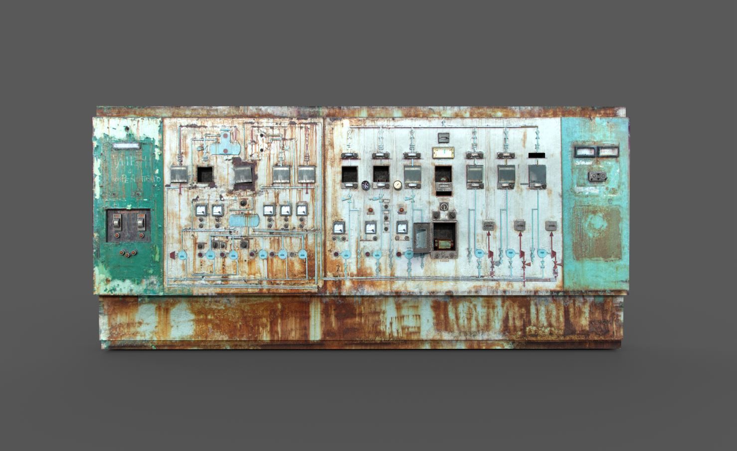 Old Control Panel 3D model_5