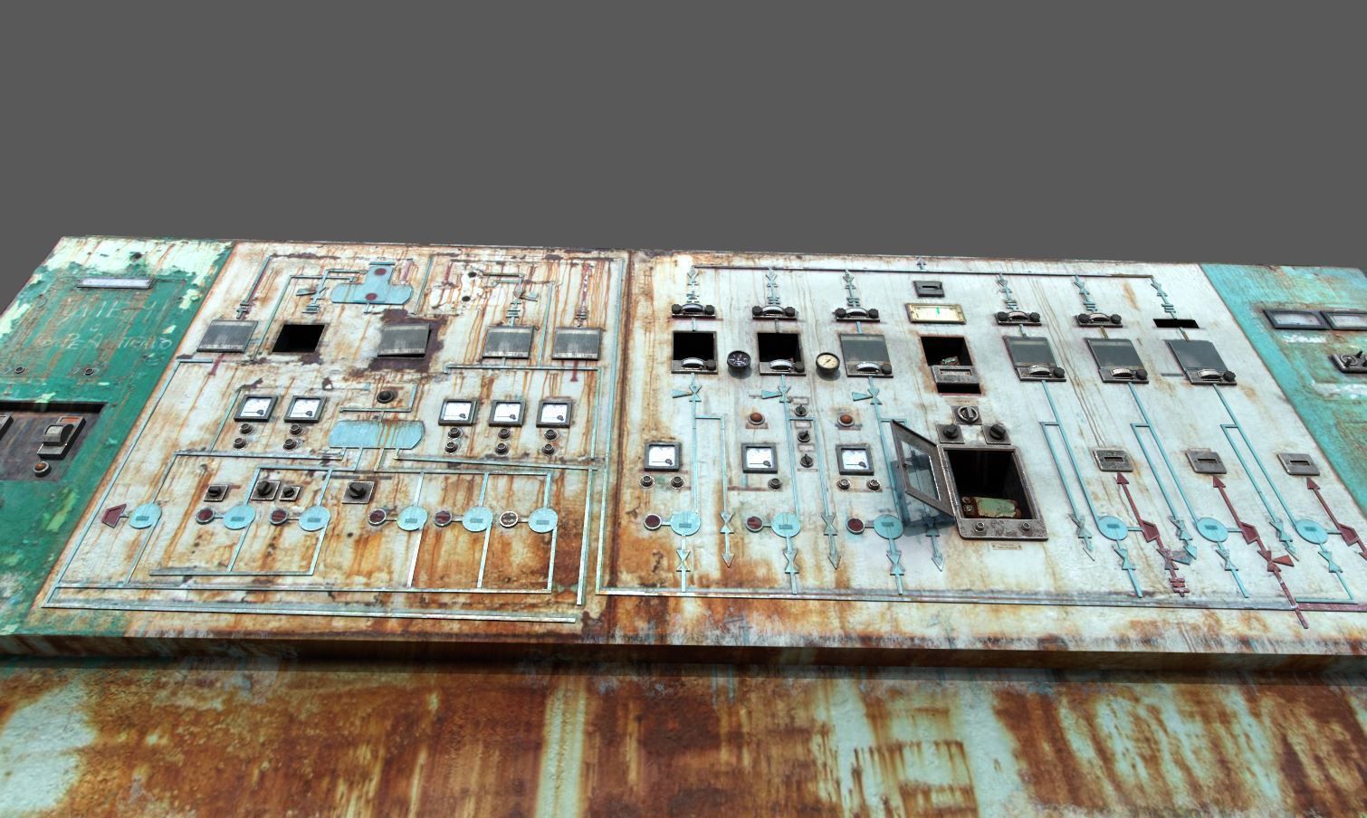 Old Control Panel 3D model_9
