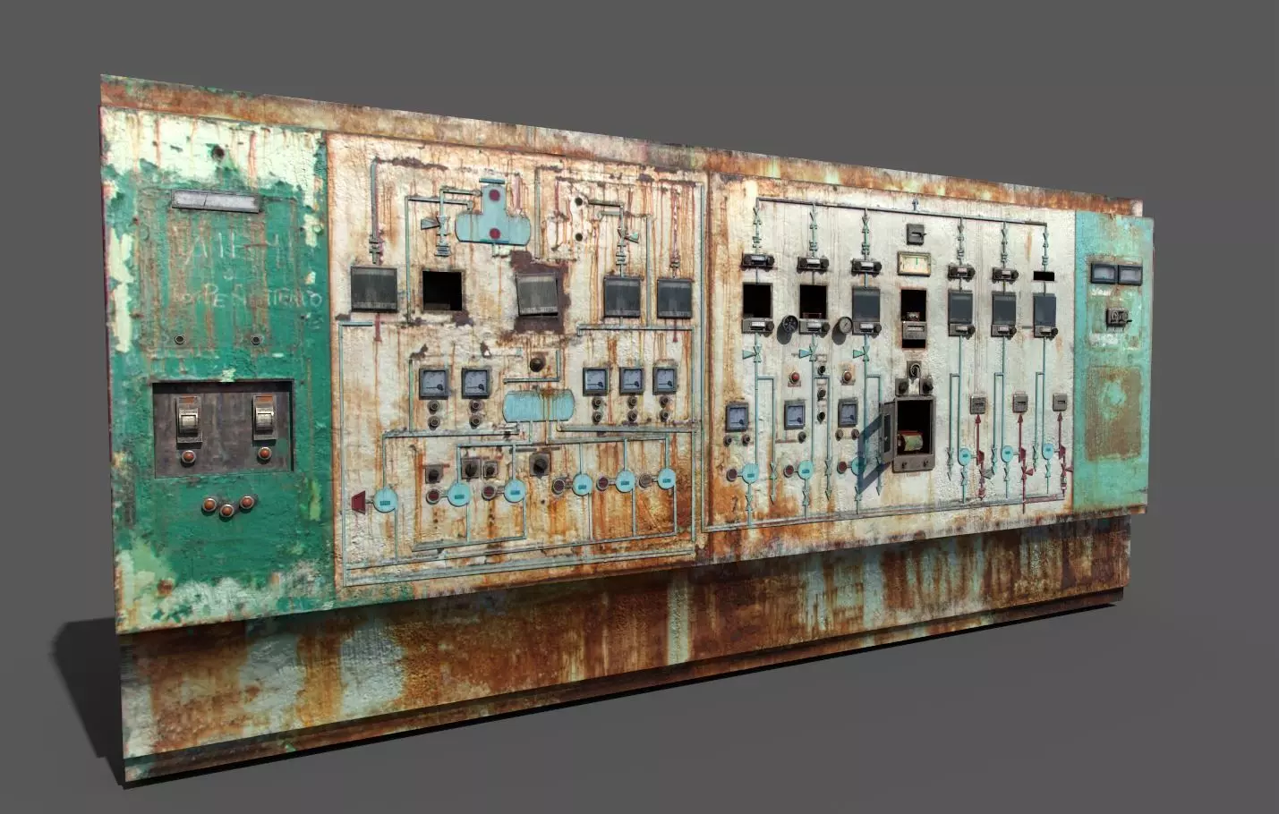 Old Control Panel 3D model_0