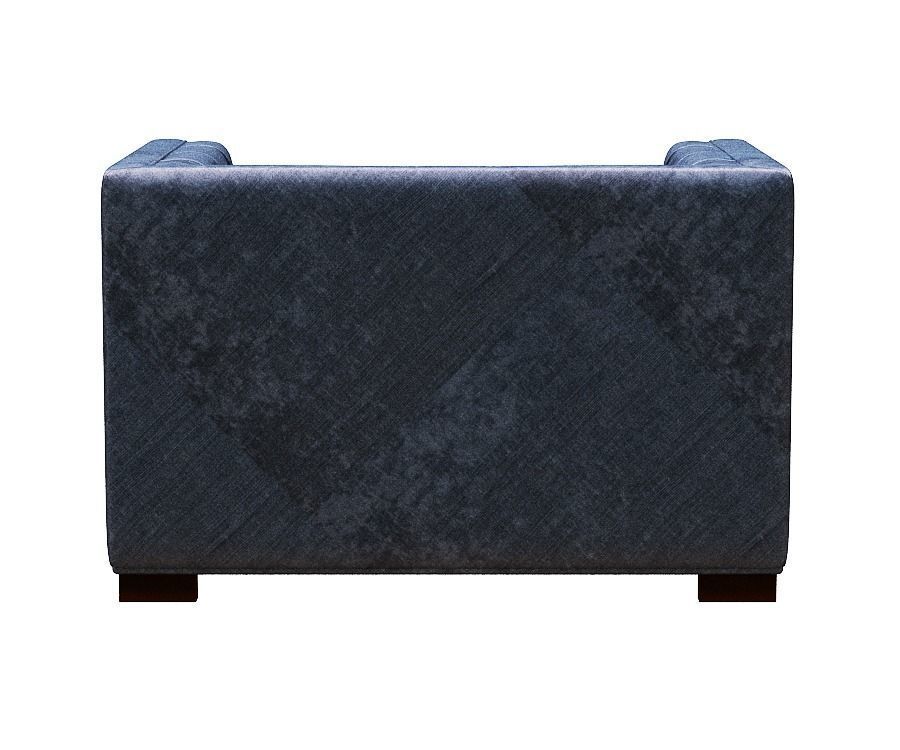 Armchair single seater Low-poly 3D model_5